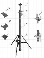 Стойка опорная телескопическая 3,7 м 