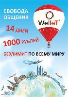 Международная безлимитная сим-карта от Welltell