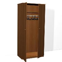 Шкаф для одежды ДСП одностворчатый ,шкаф внутри полка и штанга ,шкаф по низкой цене от производителя