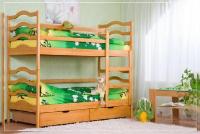 Выгодно!Детские двухъярусные кровати из массива дерева от изготовителя