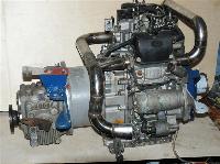 Продаю  двигатель  конвертированный (стационарный ) «KIPOR»  с  реверс  редуктором «Байсал».
