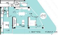 Трехкомнатная квартира 82 м² на 4 этаже 8 этажного дома цена 6 183 000 руб.